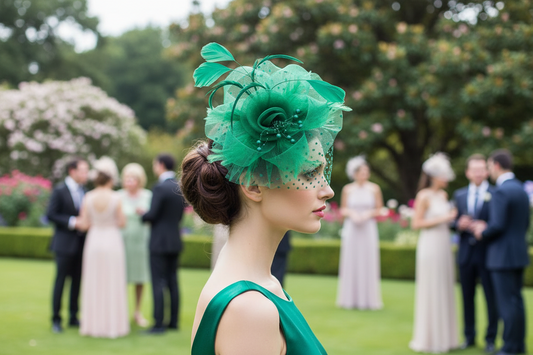 Emerald Garden Bloom Fascinator