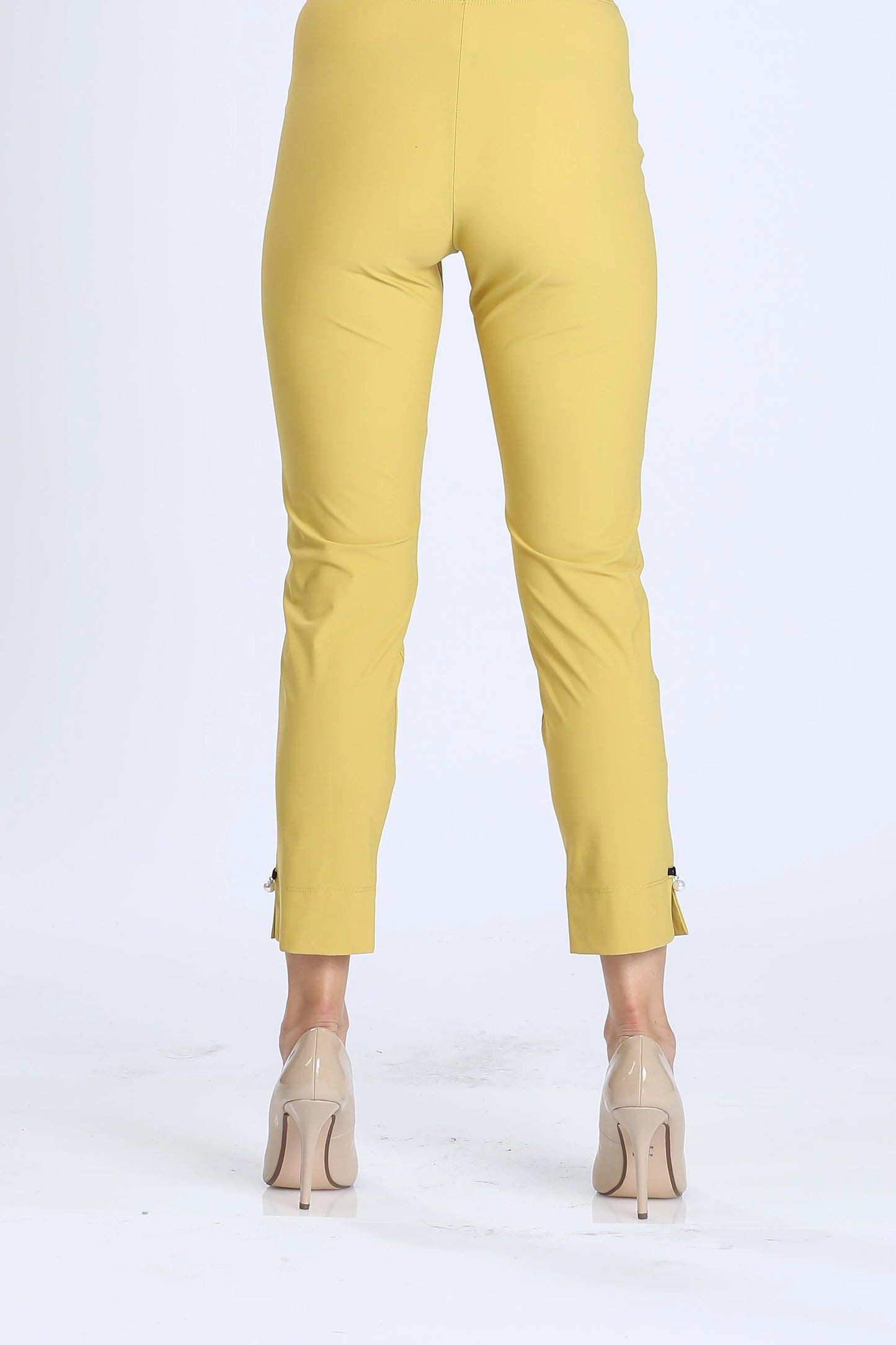 Pearl Detail Ankle Pants