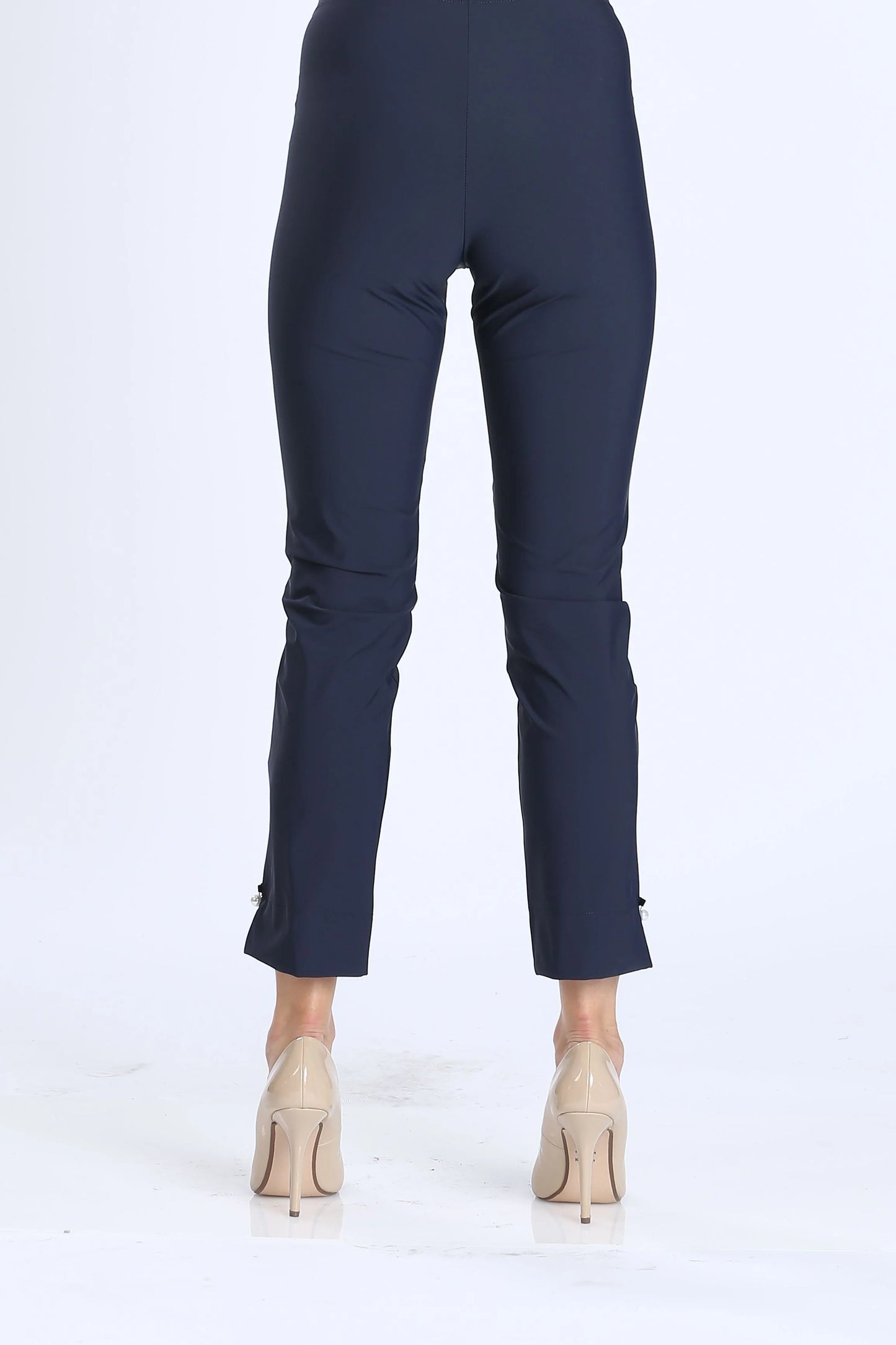 Pearl Detail Ankle Pants