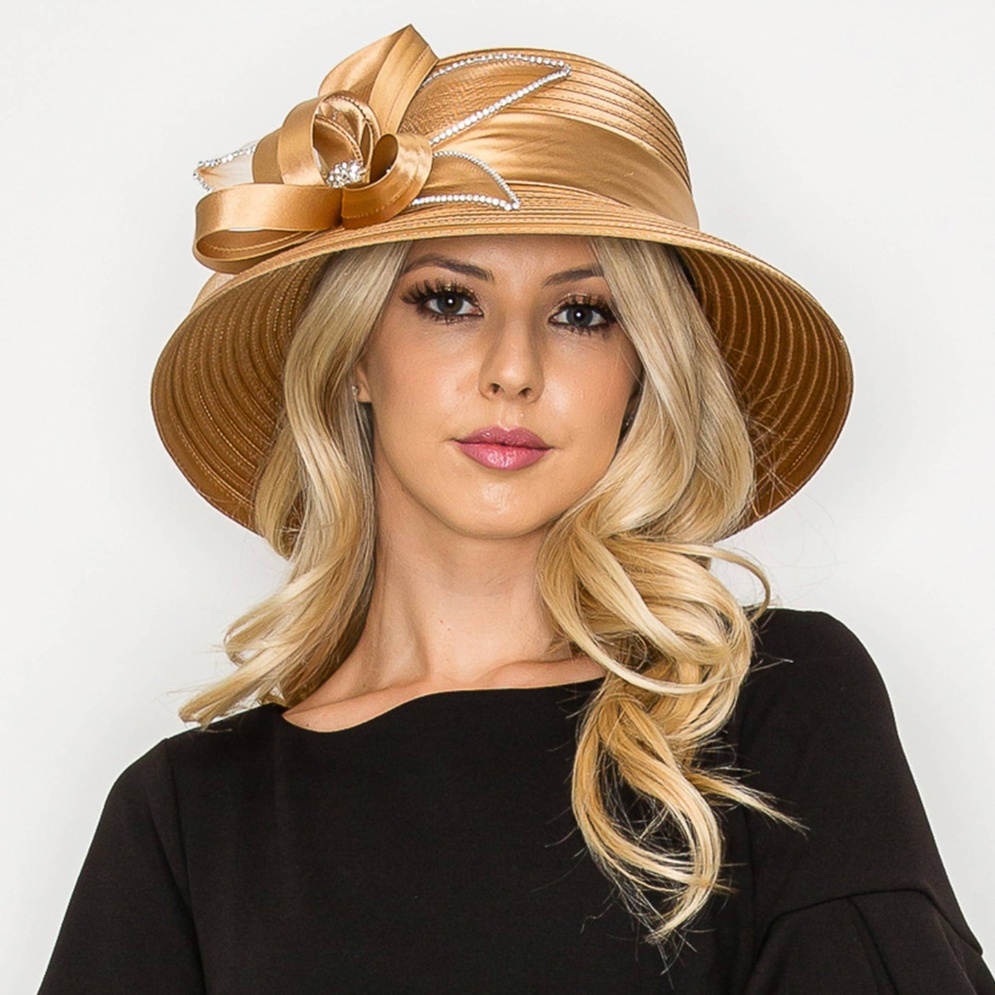 Golden Grace Bow Hat