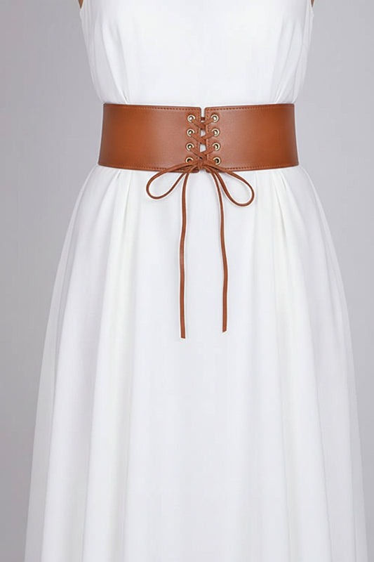 Corset Belt With Ribbon Detail