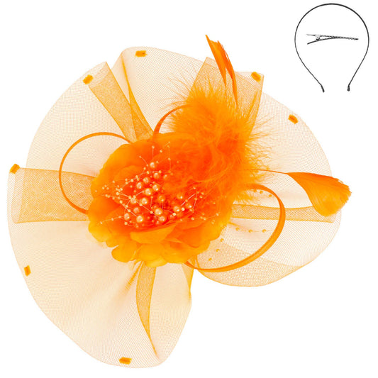 Orange Blossom Elegance Fascinator