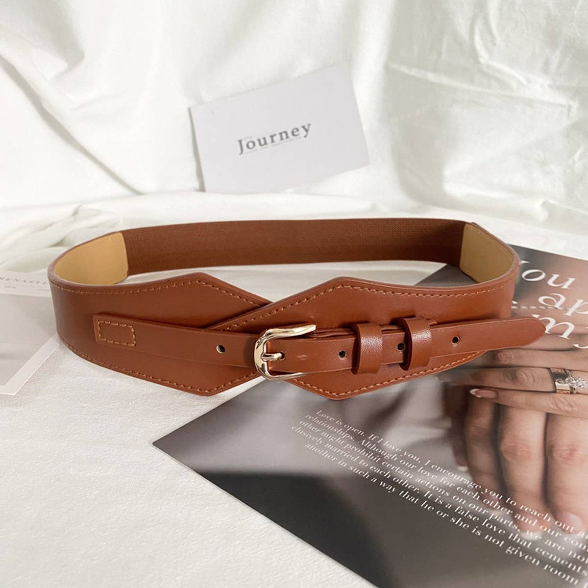 Elastic Wide-Brimmed Fashionable Belt