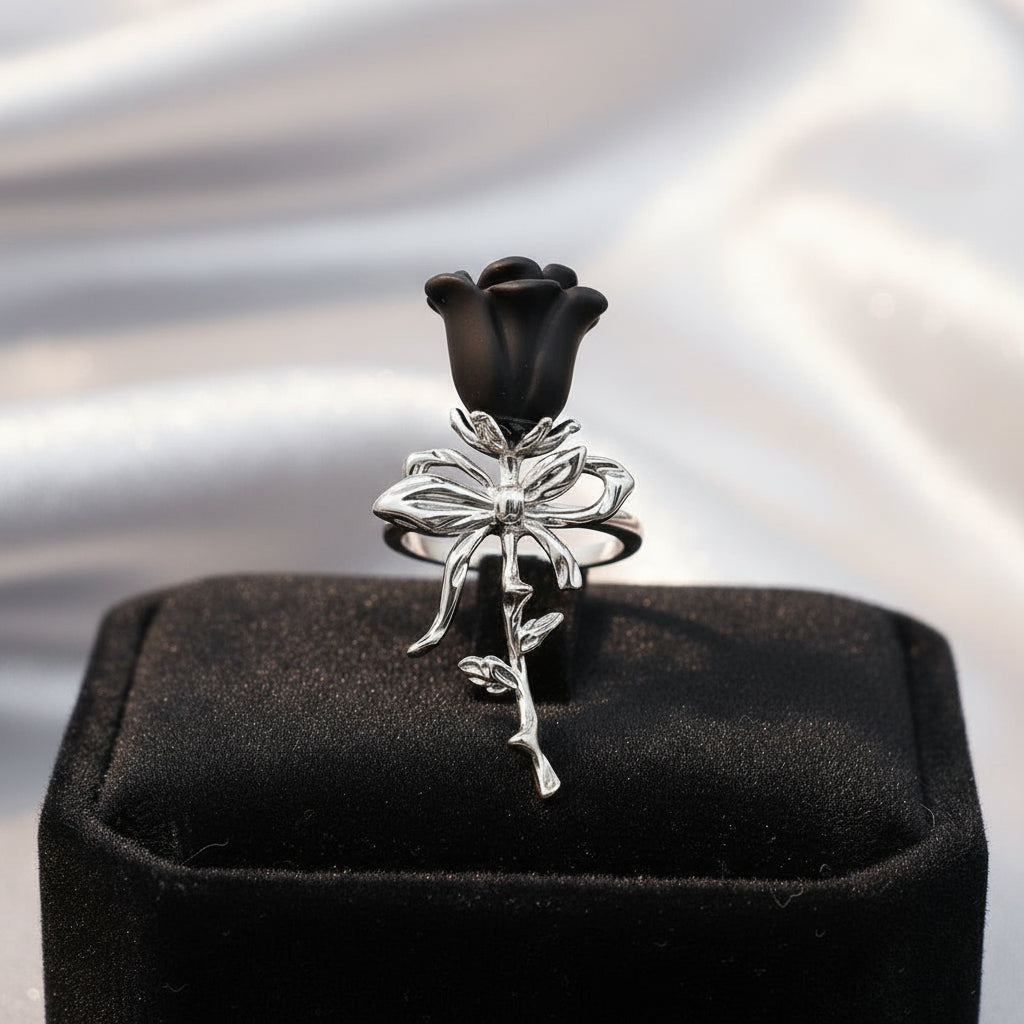 Gothic Exquisite Adjustable Rose Ring