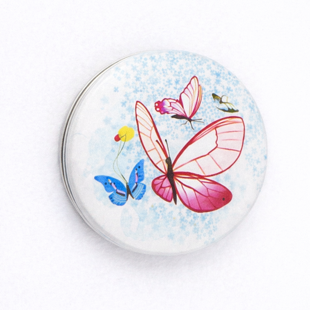 Butterfly Print Cosmetic Mirror (4 designs)