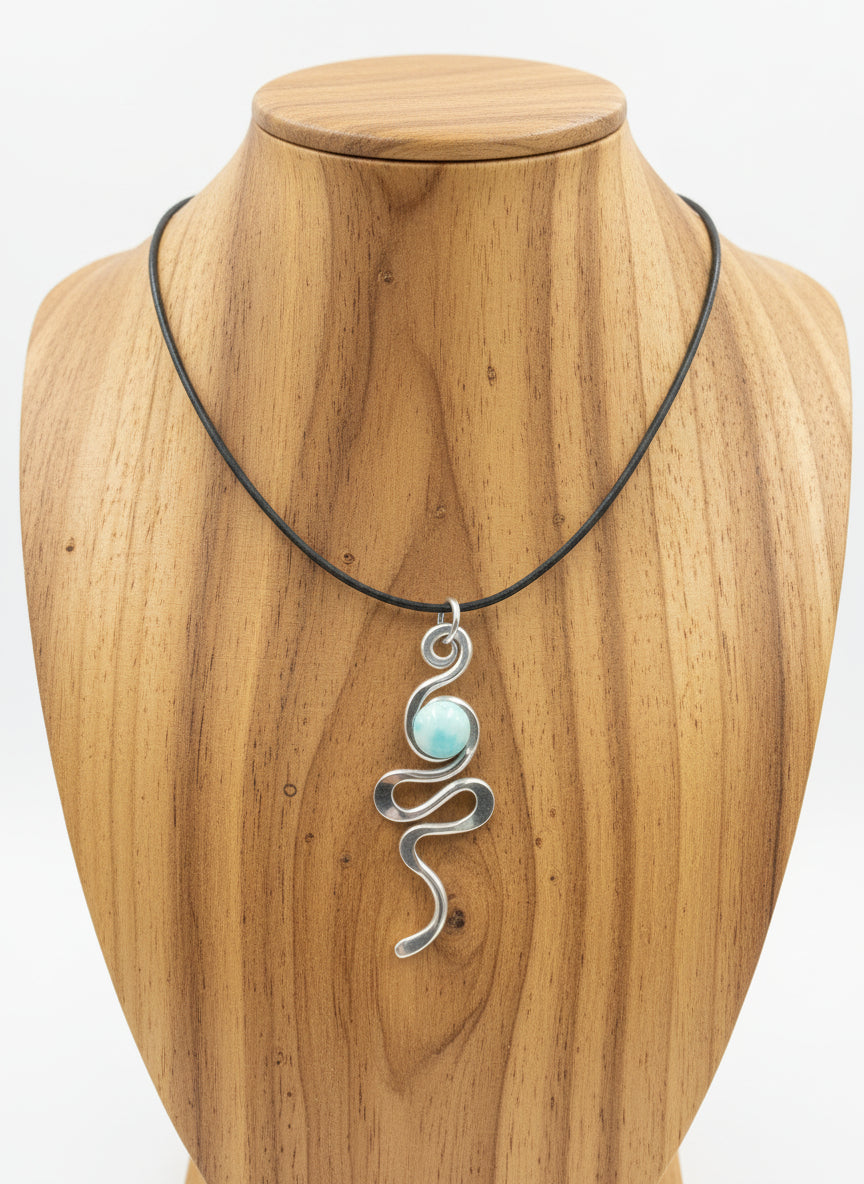 Double Squiggle Necklace