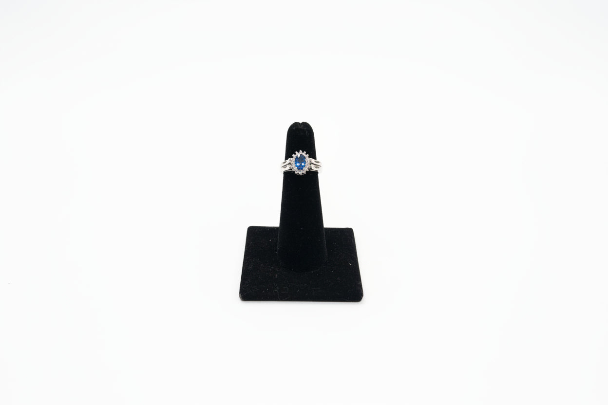 Emerald & Sapphire Reversible Ring