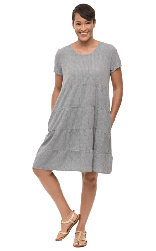 Ramsay Dress in Mallard Check