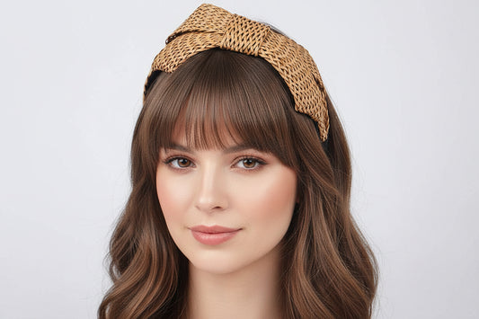 Faux Straw Head Band