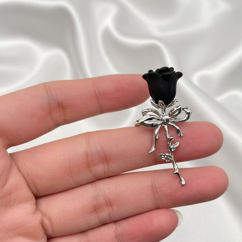 Gothic Exquisite Adjustable Rose Ring