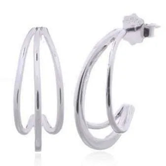 Triple Wire Hoop Earrings