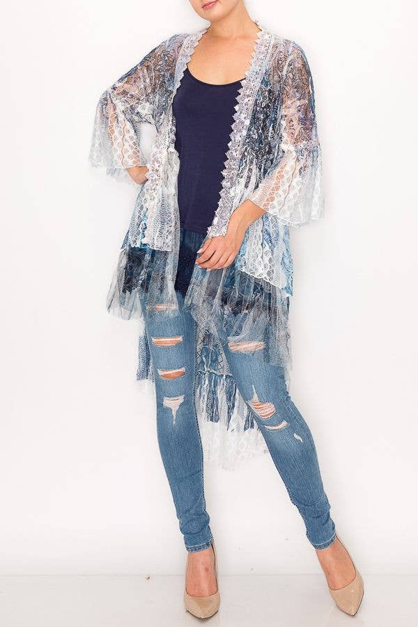 Lace Cardigan Duster