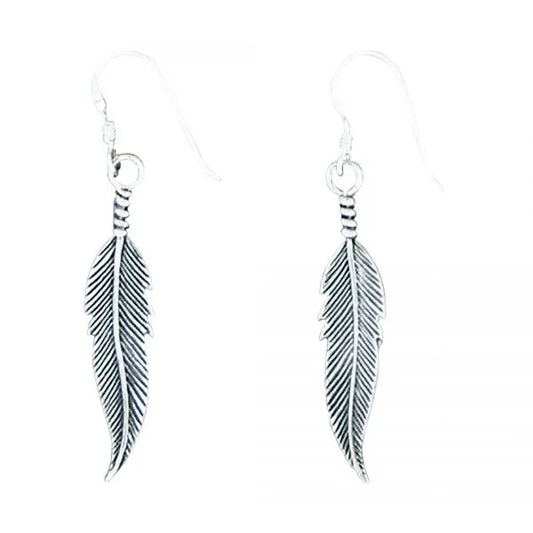 Large Feather Earrings