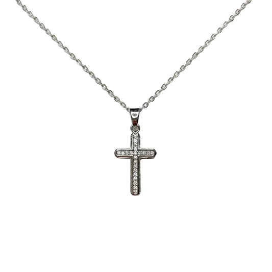 Modern Faith Crystal Cross Necklace