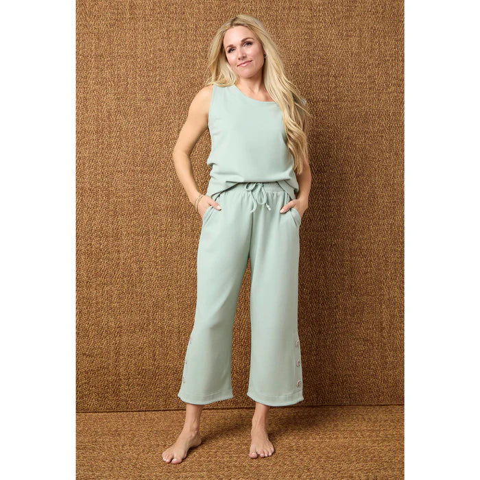 Weekend Brushed Button Shoulder Tank
