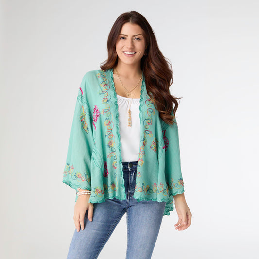 Jovie Wrap with Embroidery