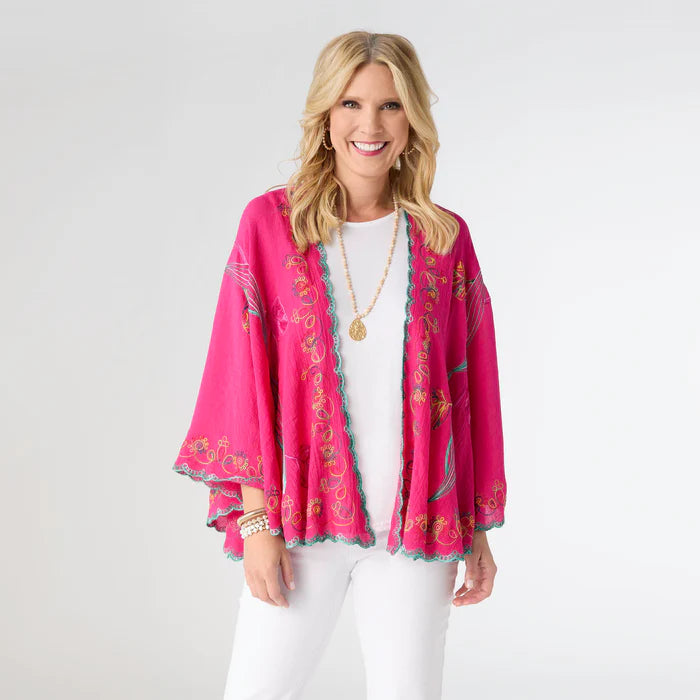 Jovie Wrap with Embroidery