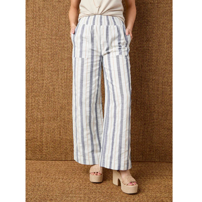 Vinca Wide Leg Striped Pant