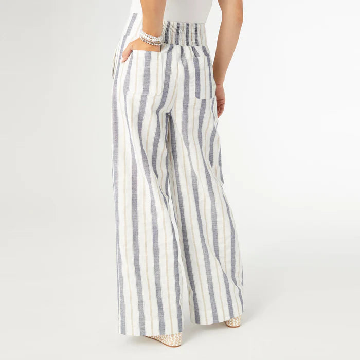 Vinca Wide Leg Striped Pant