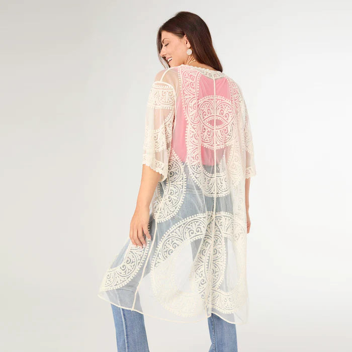 Scilla Elbow Sleeve Open Cardigan
