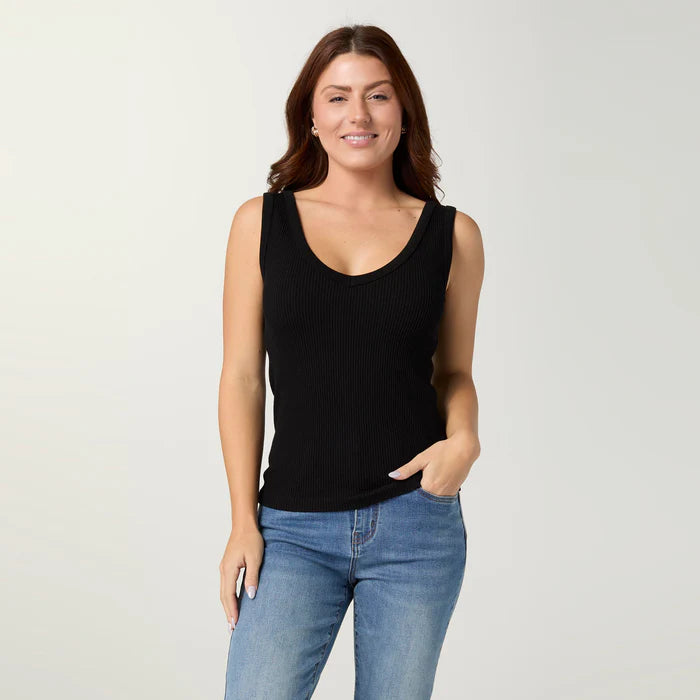 Ultra-Lush Reversible Seamless Ribbed Tank