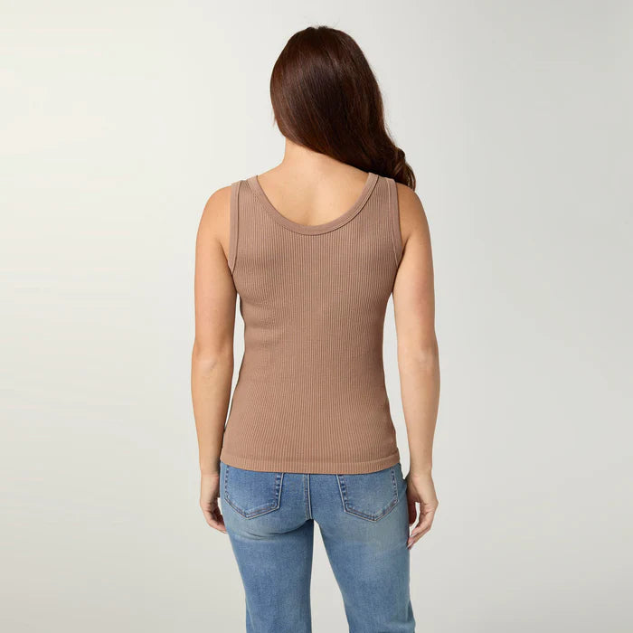 Ultra-Lush Reversible Seamless Ribbed Tank Top