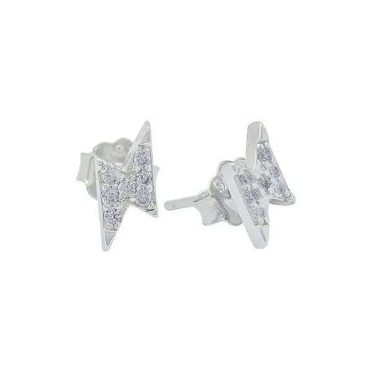 CZ Lightning Rod Earrings