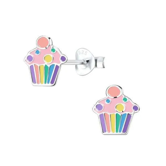Cupcake Post Earrings