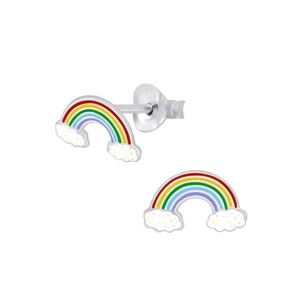 Rainbow Post Earrings