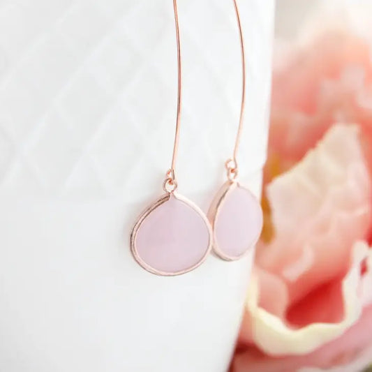 Rose Gold Dangle Earrings