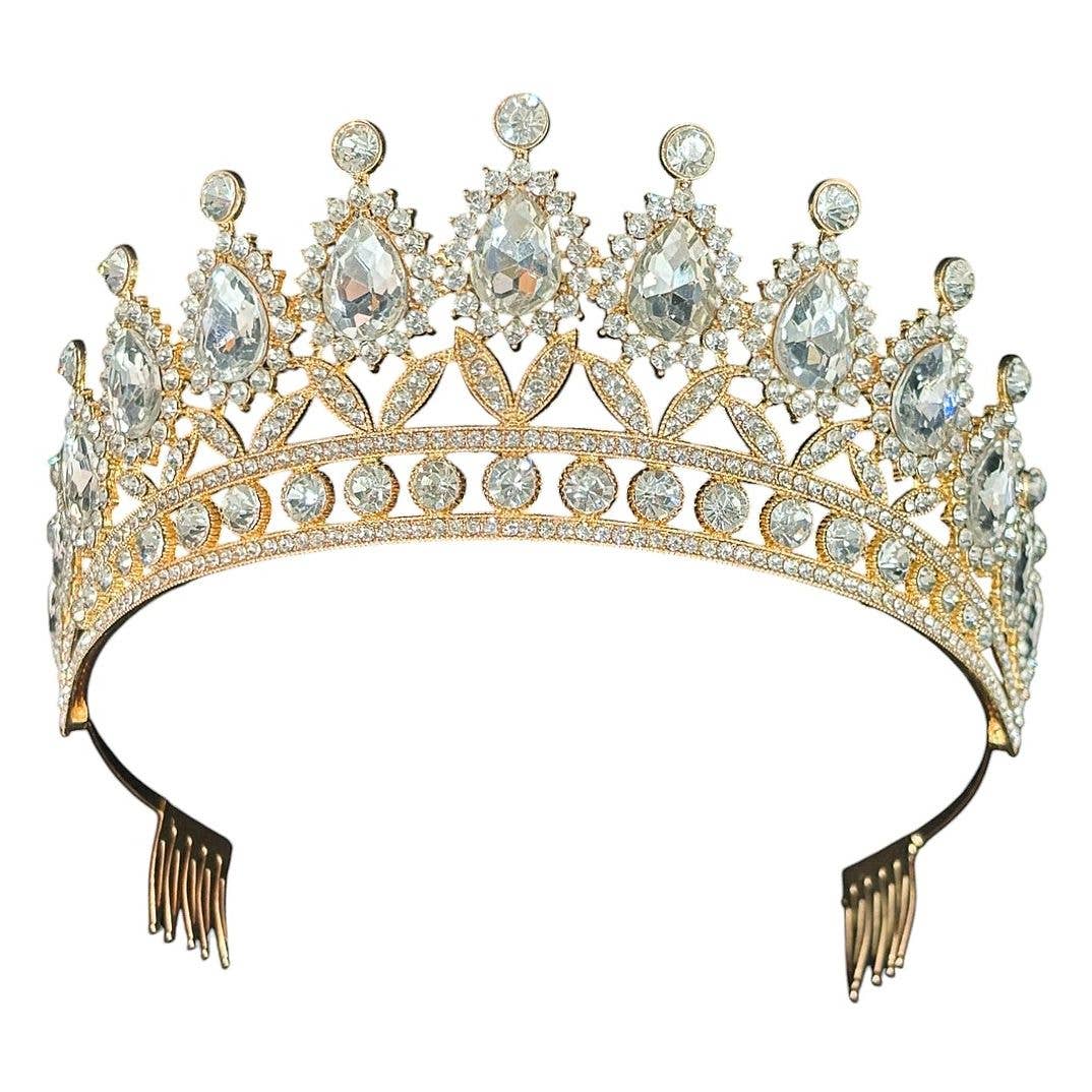 Dazzling Flower Rhinestone Tiara