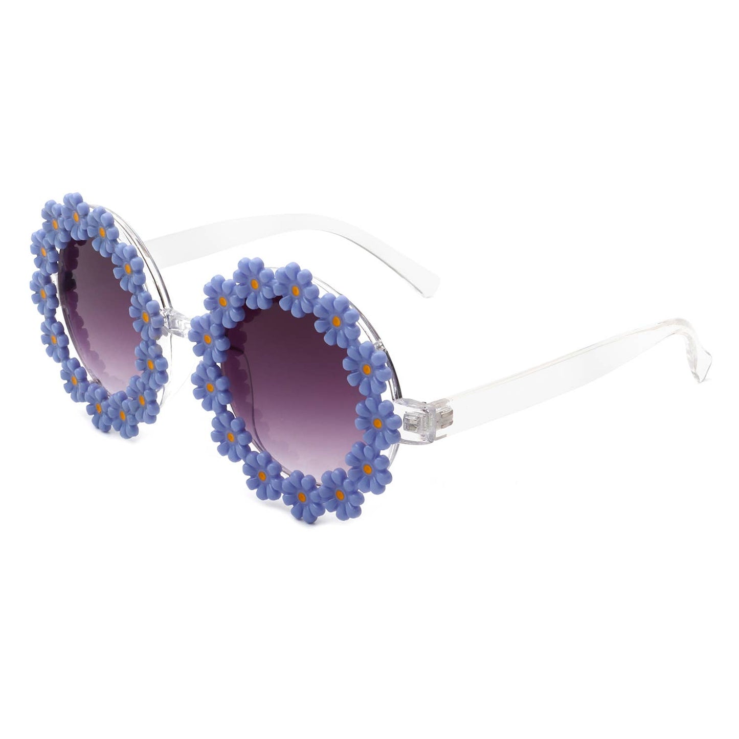 Round Daisy Flower Shape Circle Party Women Sunglasses