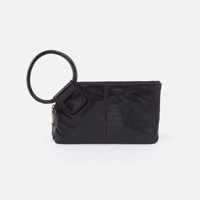 Sable Wristlet in Polished Leather