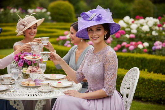 Dressy Brooch Ribbon Hat