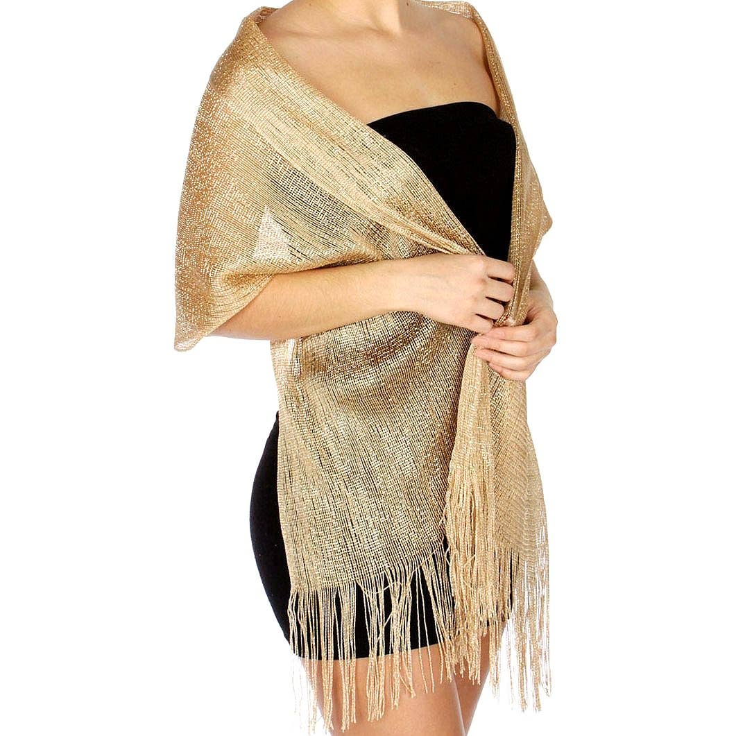 Glitter Bling Shiny Dress Scarf Shawl