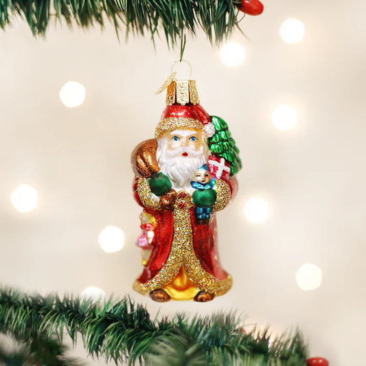 Father Christmas w/ Gifts Ornament