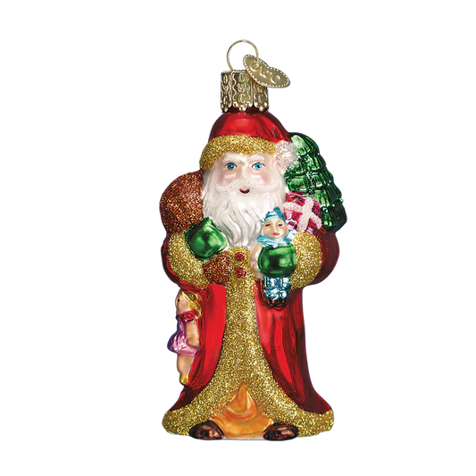 Father Christmas w/ Gifts Ornament