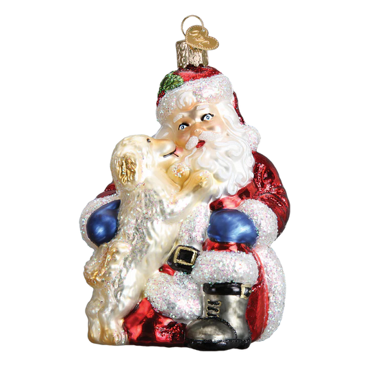 Santa's Puppy Love Ornament