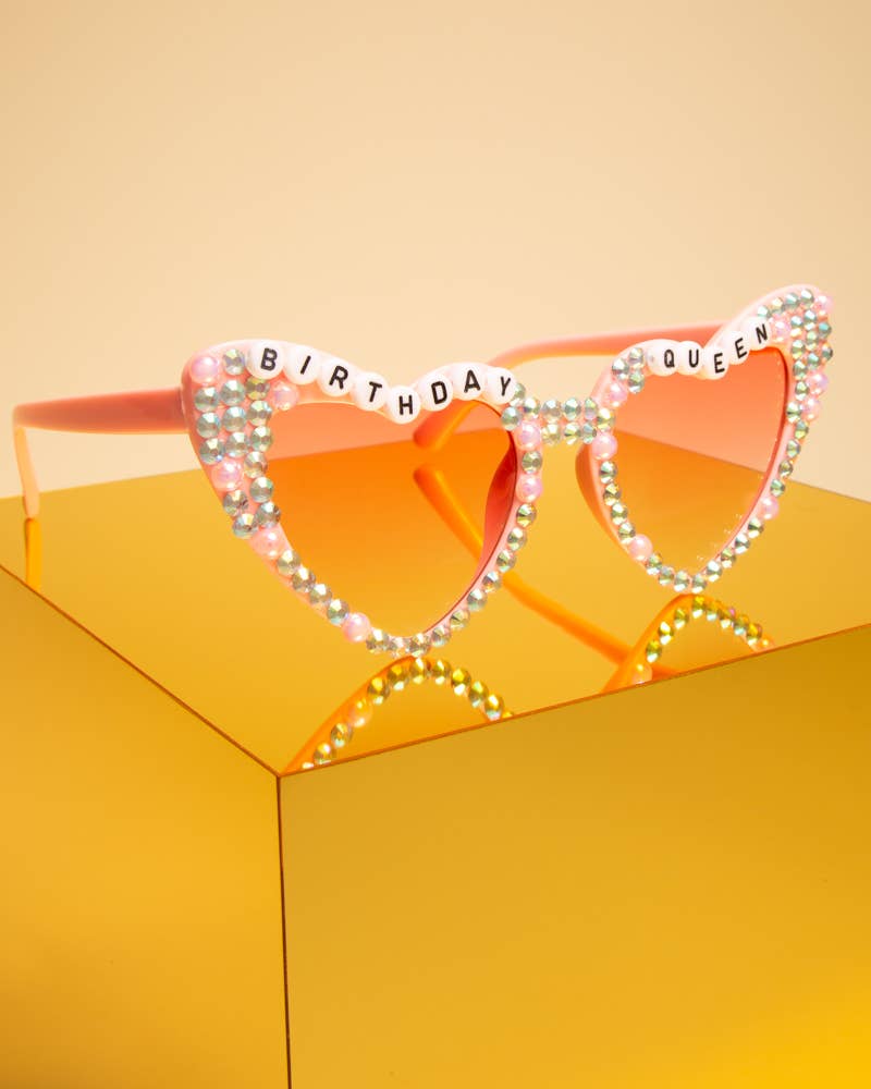 "Birthday Queen" Beaded Fashion Glasses