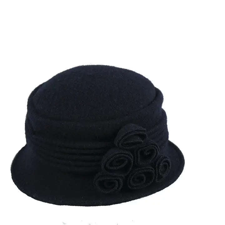 Ribbed Wool Cloche