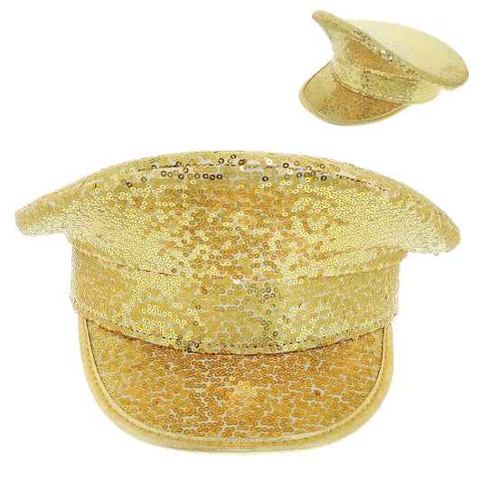 Festival Fashion Sequins Captain Hat