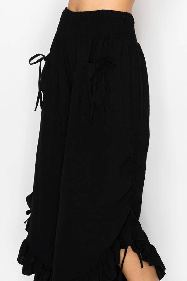 Elastic Waist Bloomer Pants