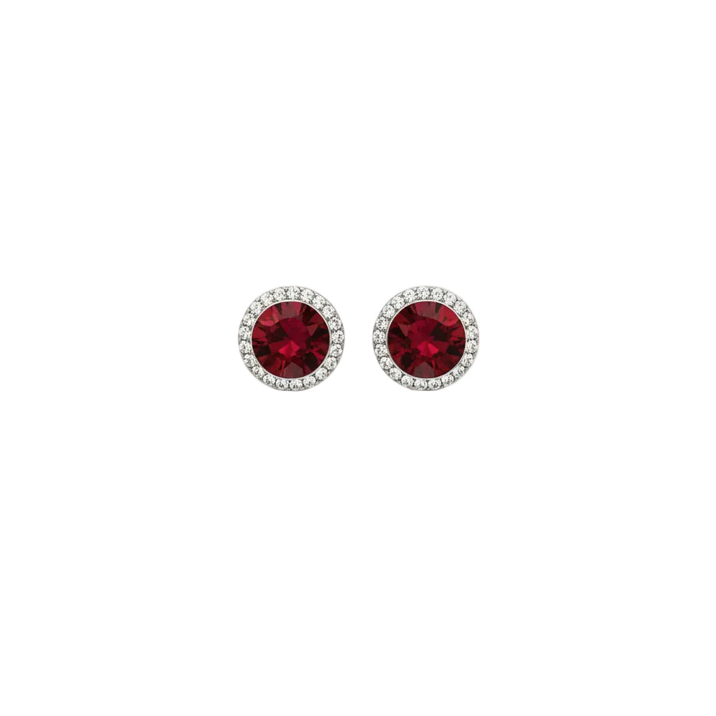 Birthstone Earrings- Garnet January