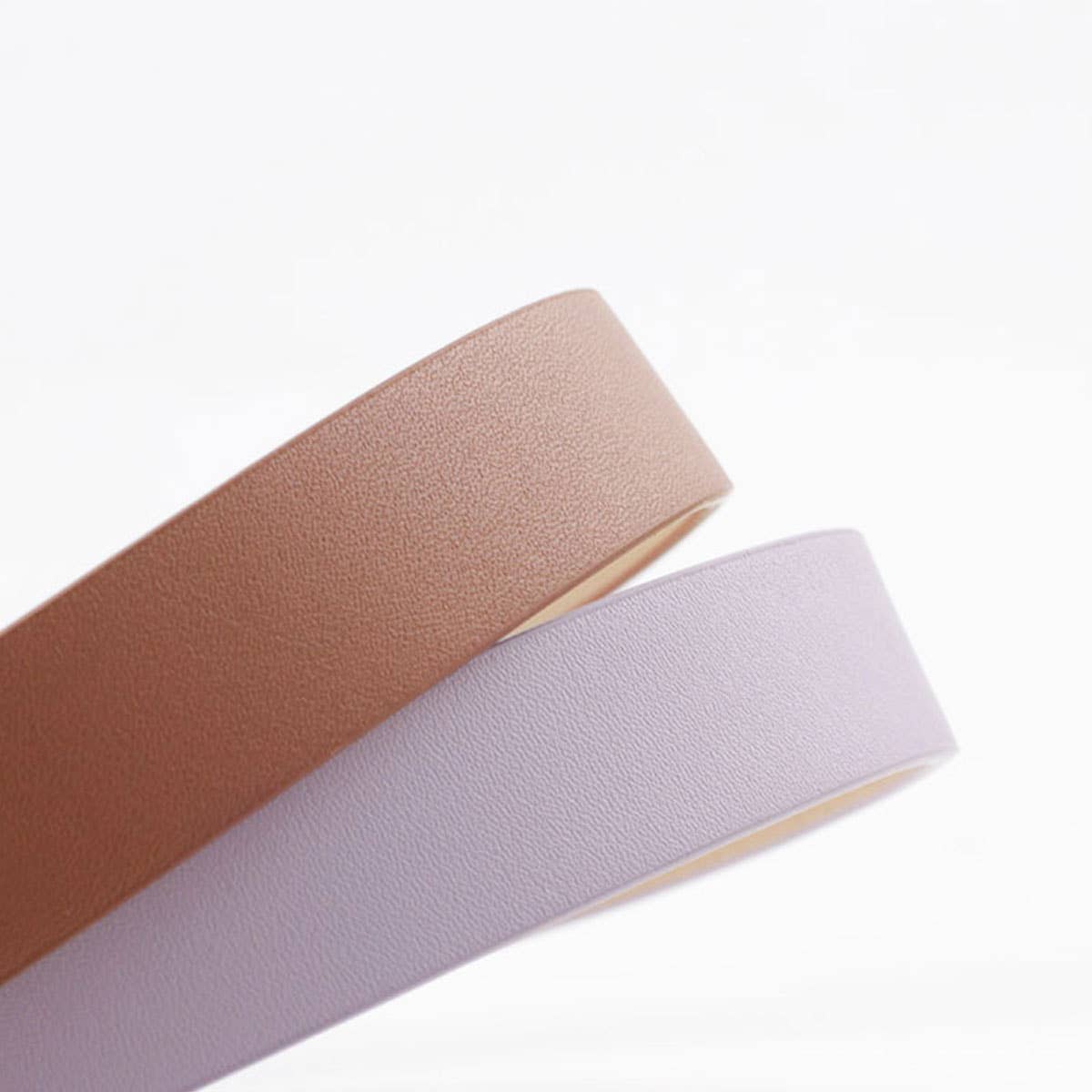 Pearl Buckle Slender Belt