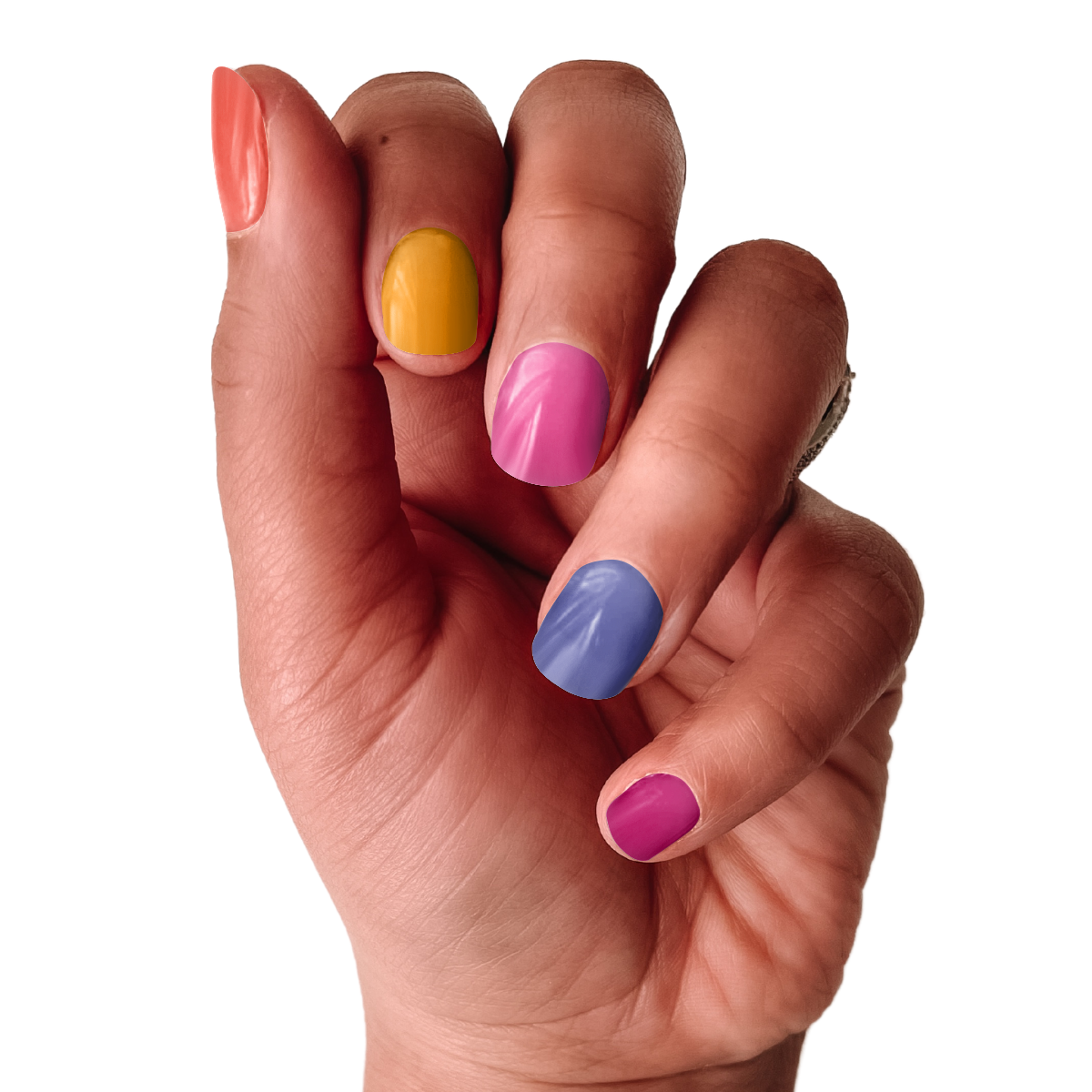 Sun Soaked | Bold & Bright Summer Solid Color Nail Wrap Set
