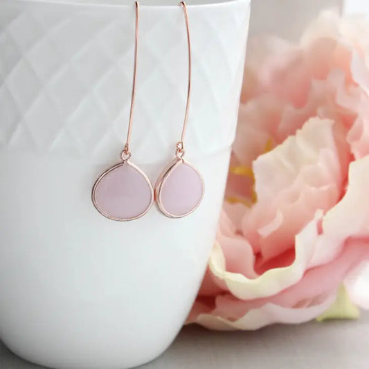 Rose Gold Dangle Earrings