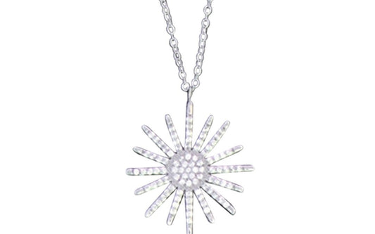 Cubic Zirconia Sun Necklace
