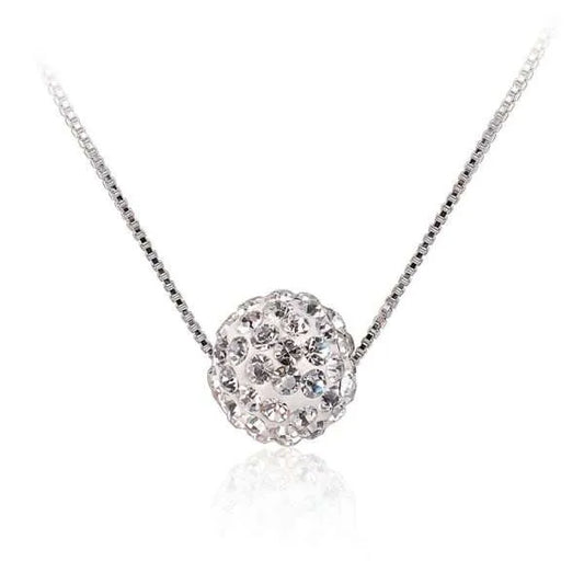CZ Disco Ball Necklace