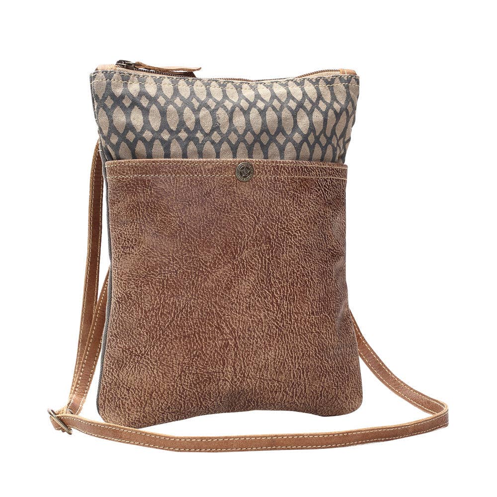 Honey Bee Print Small Crossbody Bag