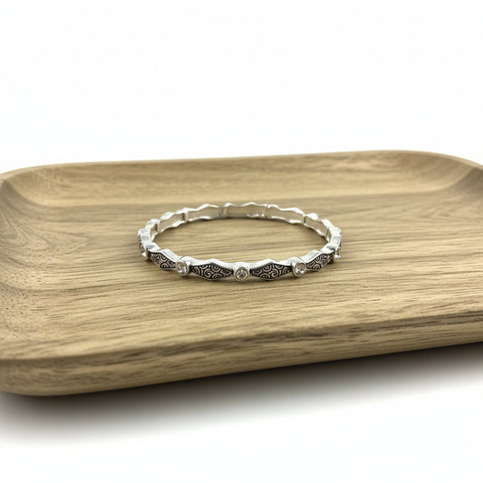 Silver Harmony Stretch Bracelet
